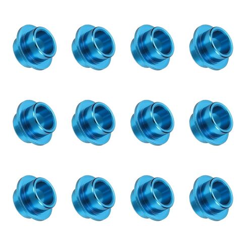 Inline Skate Bearing Bushing Spacers, Skate Axles Shaft Spacers Roller Bushing Gasket Wheel Center Bearing Fitting for (Skating/Skateboard) 8mm & 12 Pcs & Aluminum & 3 Colors-Set 2 in Saudi Arabia