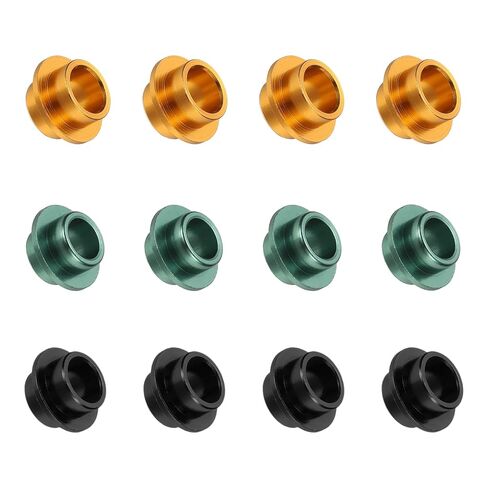 Inline Skate Bearing Bushing Spacers, Skate Axles Shaft Spacers Roller Bushing Gasket Wheel Center Bearing Fitting for (Skating/Skateboard) 8mm & 12 Pcs & Aluminum & 3 Colors-Set 2 in Saudi Arabia