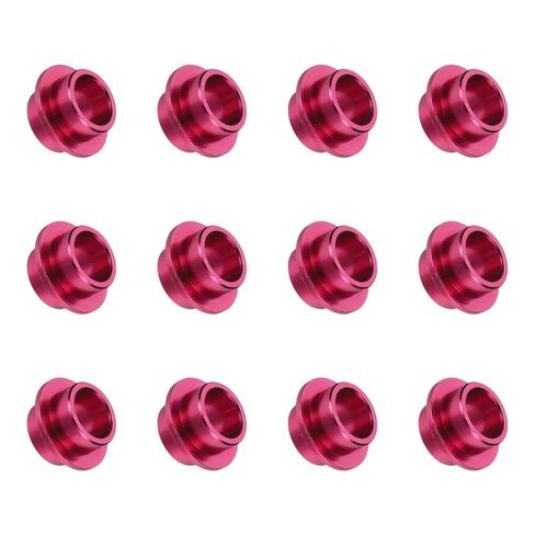 Inline Skate Bearing Bushing Spacers, Skate Axles Shaft Spacers Roller Bushing Gasket Wheel Center Bearing Fitting for (Skating/Skateboard) 8mm & 12 Pcs & Aluminum & 3 Colors-Set 2 in Saudi Arabia