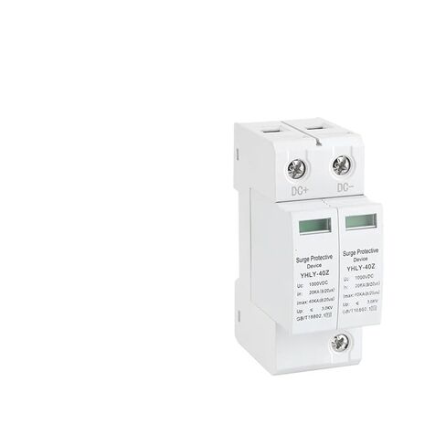 جهاز حماية من التيار الكهربائي الكهروضوئي DC SPD 500 فولت 800 فولت 1000 فولت 20 ~ 40KA 30 ~ 60KA 2P 3P واقي من الصواعق منخفض الجهد (اللون: 2P، الحجم: 20-40KA 1000V) in Kuwait