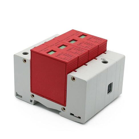 جهاز صواعق 1 قطعة AC SPD 3P + N 4P 20KA ~ 40KA 385V منزل البرق عرام حامي حماية جهاز صواعق الجهد المنخفض in Kuwait