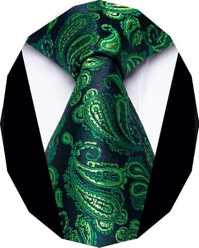 Striped Ties for Men Jacquard Silk Tie Plaids Checkerd Tie Floral Formal Business Mens Neckties with Gift Box in Kuwait