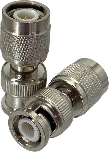 2Pcs Connector BNC Male Plug to TNC Male Plug RF Adapter Coaxial(1-10PCS) in Saudi Arabia