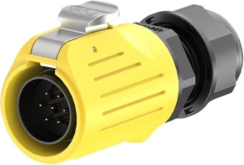 Plastic male end welding waterproof aviation EW-LP20 flange plastic 2-9 core welding yellow LED screen power industrial connector(EW-LP20S-2P 20A) in Saudi Arabia