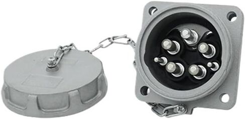 250A five-core concealed socket 5-core pin high current industrial socket non-explosion-proof wire aviation connector IP67(Formal wear) in Kuwait