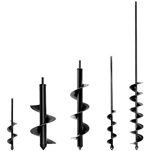 4PCS Garden Auger Drill Bit Set - 1.6x9 & 1.6x16 & 2.7x16 & 3x12 inch Planting Auger, Spiral Drill Bit, Bulb Planter, Post Hole Digger in Kuwait