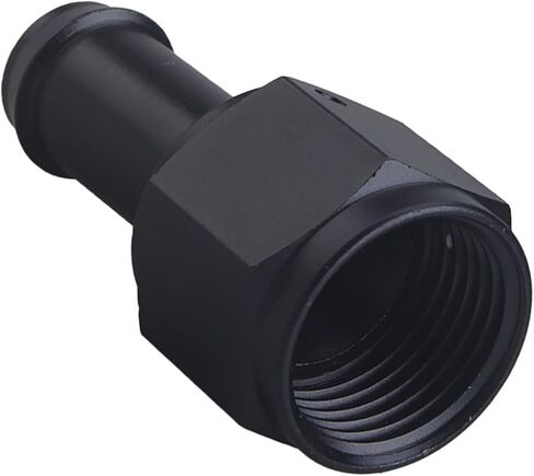 2 Pack AN6 to 1/4" Barb Adapter Straight Swivel Fitting, Black Anodized, for Fuel, Oil & Coolant Lines in Saudi Arabia