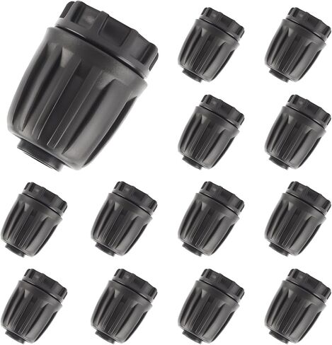 Kalolary 30Pcs 1/4 inch Drip Irrigation Fittings Lock Barbed Straight Through Connectors for 6mm Iirrigation Hose, Drip Line Connectors for Garden Lawn Sprinkler Irrigation System in Saudi Arabia