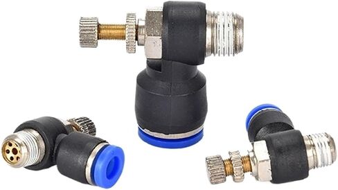 تنظيم السرعة أحادي الاتجاه SL6-01 صمام الخانق SL8-02 موصل SL4-M5 سريع SL10-02 هوائي 1 قطعة (SL10-01) in Kuwait