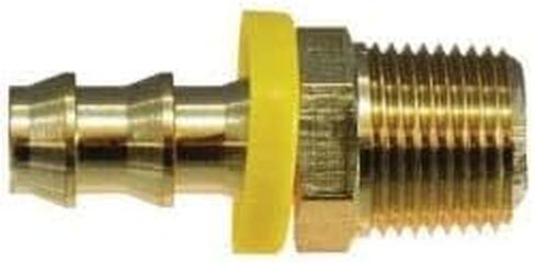 MIDLAND INDUSTRIES 30239 Straight Adapter, 1-in Push-On Hose Barbed x 1-in MNPTF, Brass in Kuwait