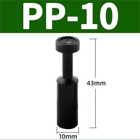 20Pcs Hose Sealing Connector PP PPF 4 6 8 10 12 16MM Pneumatic Quick Plastic Pipe(PP-10) in Saudi Arabia