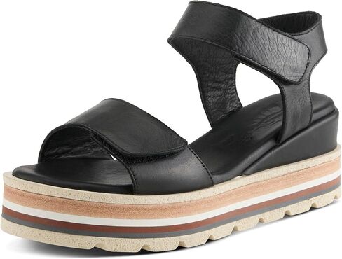 Spring Step Women's Hileman Leather Platform Sandal | Cushioned Footbed, Adjustable Strap, Flexible Sole – Comfortable Heel Sandals for All Day Wear in Saudi Arabia