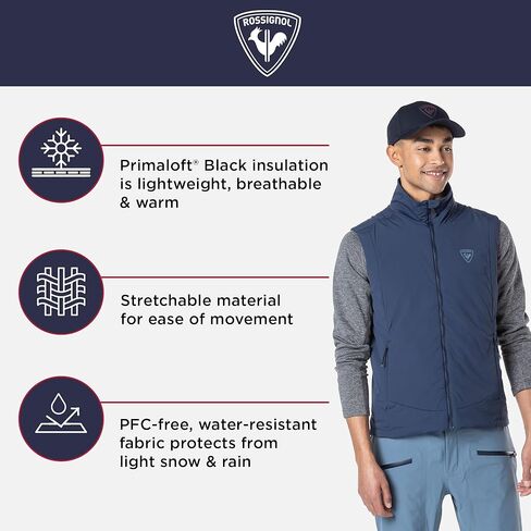 Rossignol Opside Vest - Insulated Ski Vests for Men - Light, Water-resistant Snow Vests in Saudi Arabia
