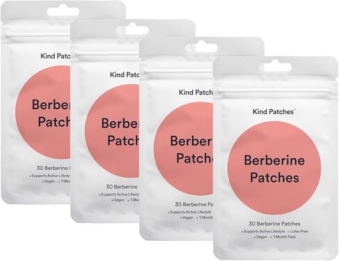 كايند باتشس بربارين لاصقات مع إل جلوتامين والكروم والرمان والقرفة - 4 عبوات، 120 رقعة in Kuwait