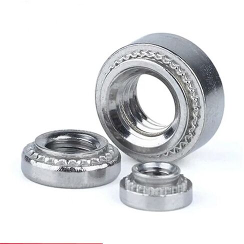Zkensh-Bolts M3 صواميل تثبيت ذاتية، ضغط صواميل في صواميل مجعدة، خزانة خادم رف، إدراج لوحات برشام، تستخدم على نطاق واسع (100 قطعة، S-M3-3) in Kuwait