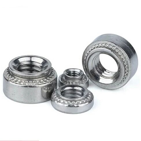 Zkensh-Bolts M3 صواميل تثبيت ذاتية، ضغط صواميل في صواميل مجعدة، خزانة خادم رف، إدراج لوحات برشام، تستخدم على نطاق واسع (50 قطعة، S-M3-3) in Kuwait