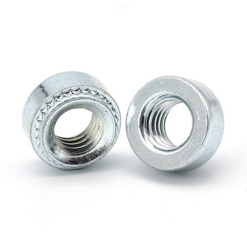 Zkensh-Bolts 450 قطعة من صامولة التثبيت الذاتي المصنوعة من الفولاذ المطلي بالزنك M3 M4 M5 M6 PEM مجموعة متنوعة من صامولة التثبيت بالضغط، تستخدم على نطاق واسع in Kuwait