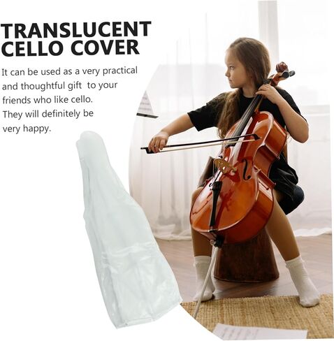 Supple Frosted Cello Cover Lightweight Protective Sleeve Musical Instrument Dust Protector for Home Use Practical Household Cello Case in Saudi Arabia