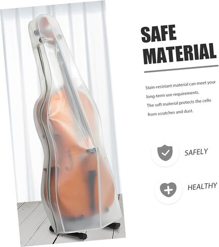 Supple Frosted Cello Cover Lightweight Protective Sleeve Musical Instrument Dust Protector for Home Use Practical Household Cello Case in Saudi Arabia