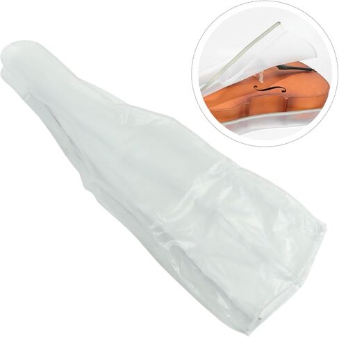 Totority Frosted Protective Cello Cover Lightweight Dustproof Transparent Music Instrument Cover Practical Household Use Gift for Cello Players in Saudi Arabia