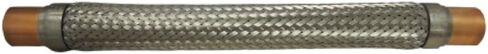 SUPCO VAS-078 7/8" OD HVAC Vibration Absorber | Stainless Steel Braided Refrigerant Line Eliminator | Copper Sweat Ends | 12" Compressor Vibration Isolator | 650 PSI Working Pressure in Saudi Arabia