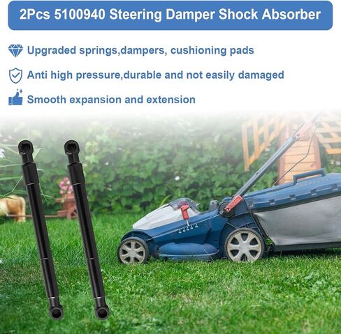 2Pcs 5100940 Steering Damper Shock Absorber, Compatible with Ferris IS500Z IS1500Z IS1500ZX IS2000Z IS2500Z IS3100Z IS5100Z F50XT F150XT F200XT Mower Dampener Replacement Part, Replace 5100940SM in Kuwait