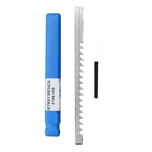 1 قطعة دفع نوع Keyway Broach 3/16 B بوصة حجم لآلة التطرق باستخدام الحاسب الآلي تشغيل المعادن عالية السرعة أداة قطع الصلب in Kuwait