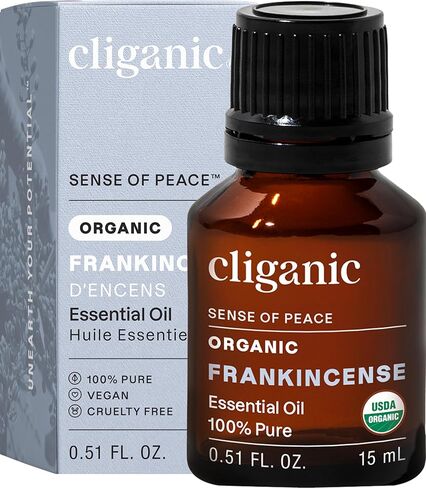 Cliganic Organic Frankincense Essential Oil, 0.51 FZ in Kuwait