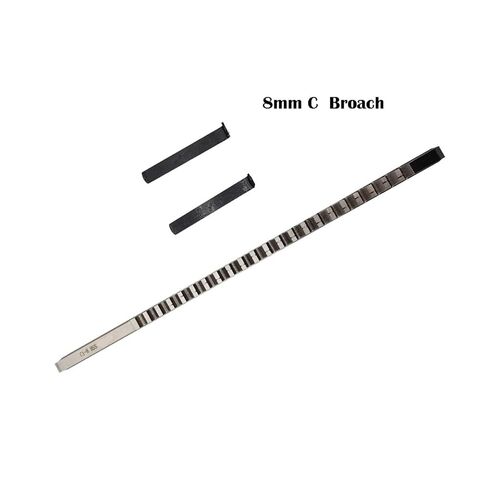 1 قطعة 8 مللي متر C1 HSS Keyway Broach دفع نوع متري الحجم الدبابيس عالية السرعة قطع الصلب أدوات التطرق لجهاز التوجيه باستخدام الحاسب الآلي in Kuwait