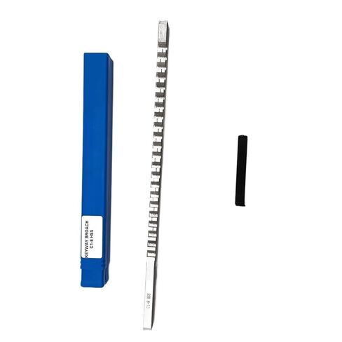 1 قطعة Keyway Broach 8 مللي متر C دفع نوع متري الحجم Broach عالية السرعة الصلب Keyway أداة القطع لسكين جهاز التوجيه باستخدام الحاسب الآلي in Kuwait
