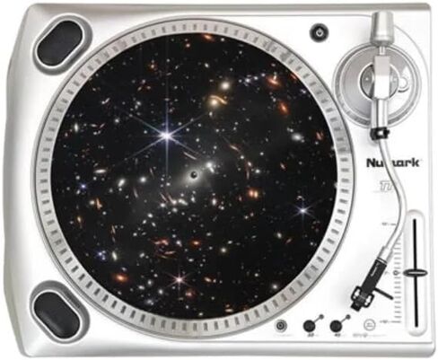 James Webb First Deep Field - سجادة قابلة للدوران الرسومية - 11.75 بوصة لوحة منزلقة لمشغلات تسجيل الفينيل 12 بوصة - تعمل على تحسين دعم الصوت - سجادة مشغل تسجيل سميكة 1/8 بوصة in Kuwait
