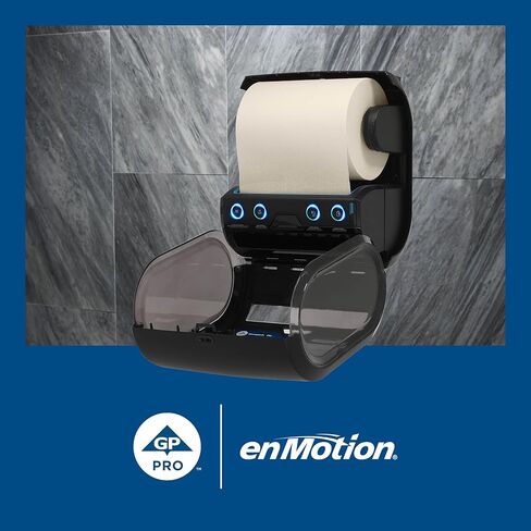 لفافات مناشف ورقية معاد تدويرها من Georgia-Pacific enMotion Flex مقاس 8 بوصات من GP PRO، بني، 550 قدم لكل لفة، 6 لفات مناشف ورقية كبيرة لكل علبة، 89740 in Kuwait