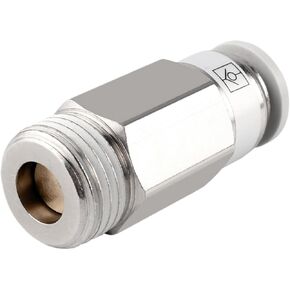 صمام فحص هوائي سريع موصل SPC خيط خارجي 1/8 1/4 3/8 1/2 خرطوم أنبوب تنفيس مستقيم غاز في اتجاه واحد من خلال الموصل (6-M5 (6mm-M5)) in Kuwait