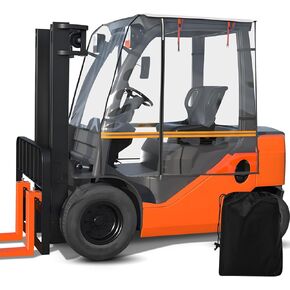 غطاء رافعة شوكية، مقاوم للطقس يناسب الجميع حتى 6000 رطل من الرافعات الشوكية، 57 بوصة علوية 45 بوصة طول × 47 بوصة عرض × 52 بوصة ارتفاع، مادة PVC شفافة مع جيب للحماية من الرياح والماء والغبار in Kuwait