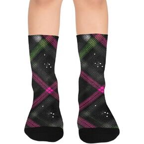 جوارب المشي لمسافات طويلة باللون الأخضر الفاتح - جوارب شتوية حرارية سميكة دافئة للأولاد والبنات الصغار للمدرسة، والارتداء اليومي والأنشطة الخارجية in Kuwait