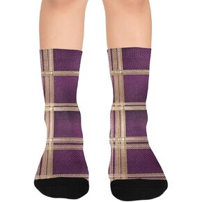 جوارب Orchid Bloom Motif للمشي لمسافات طويلة - جوارب شتوية حرارية سميكة دافئة للأولاد والبنات للمدرسة، والارتداء اليومي والأنشطة الخارجية in Kuwait