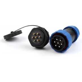 موصل صامولة خلفي مستقيم SP28 2/3/4/5/6/7/9/10/12/14/16/19/22/24/26 دبوس مقبس توصيل ذكر وأنثى نوع اللحام (SP28-5L) in Kuwait