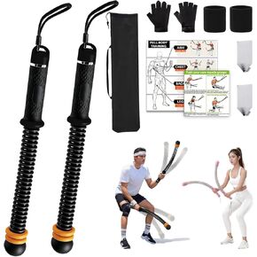 حبال معركة بدون حبال قابلة للتعديل، حبل تدريب لاسلكي محمول للجيم المنزلي - HIIT، قوة وتمارين القلب منخفضة التأثير، مقاومة متغيرة، تدريب هادئ للرجال والنساء، يتضمن حقيبة تخزين in Kuwait