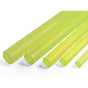 2000mm Length PU Nylon Rods Sticks Translucent Yellow Elastic Polyurethane Round Rod Diameter 1mm-10mm Shock Absorbing Seals Stick for DIY Processing(Dia4mm) in Kuwait