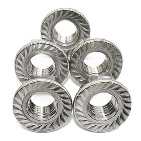 18-8 Stainless Steel Flange Nut, 1/4"-20 Thread Size,(50 PCS),by Fullerkreg in Kuwait