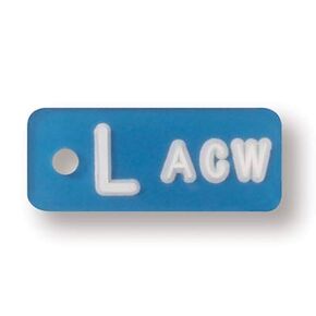 X-Ray Markers (Mark-Clear Plastic) - Red, White Letters, Right ONLY, 3/8" Lead Letter "R" in Kuwait