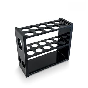 Black Acrylic Test Tube Rack – 13-Hole Dual-Sided/Multi-Use Flippable Stand for 10 ml Tubes in Kuwait