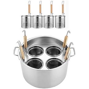 مجموعة حشوات طباخ المعكرونة الفعالة مع مصفاة ومصفاة مقسمة - مثالية لسهولة الطبخ وإعداد الوجبات في مطبخك in Kuwait