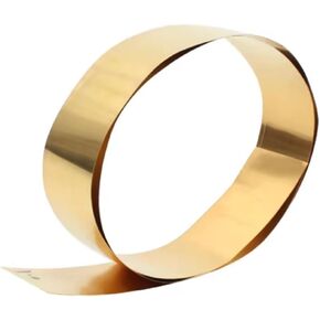 1pcs 1000mm Brass Foil Strip, Thick 0.1mm Width 10 Mm 20mm 30mm 50mm Brass Flat Sheet, Metal Thin Plate(0.1mm*30mm*1000mm) in Kuwait