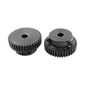 Spur Gear Bore 6/8/10/12mm 1 Mod 38 Teeth Motor Low 45# Steel Material Metal Gear for Motor(6mm,2pcs 1M 38 Teeth) in Kuwait
