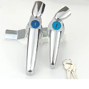 Outdoor Electrical Control Cabinet Door Stainless Steel Handle Lock Mechanical Equipment Handle Lock 1Pcs(308-2 zinc Alloy) in Kuwait