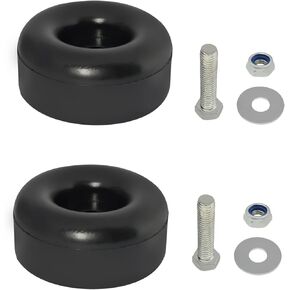 Heavy Duty Rubber Anti Vibration Feet Pads for Generators, Pressure Washers, Air Compressors, Round Rubber Bumper, 1 X 2.5 in Vibration Dampeners with Screw Kits (2 Pack) in Kuwait