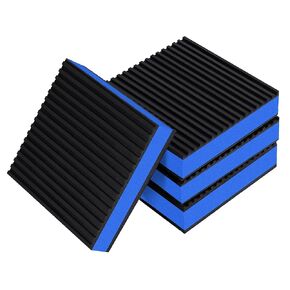 4 Pack Rubber Anti Vibration Pads, 4'' x 4'' x 7/8'' Heavy Duty EVA Sound Isolation Pads, for Compressor, Air Conditioner, Washing Machine, Dryer, Treadmill in Kuwait
