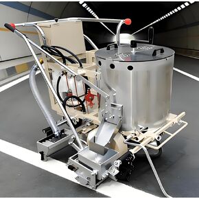 Hand Push Road Marking Machine, Multi-Width 50-450mm Line Striper with Stable Heating System, Reflective Traffic Line Marker for Parking Garages, Residential Driveways & Commercial Industrial Zones in Kuwait