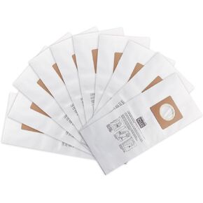 أكياس عمودية AH10143 للمكنسة الكهربائية Hoover HushTone CU2 CH54013 CH54015 CH54113 CH54115، لأكياس المكنسة الكهربائية التجارية Hoover، 10 عبوات - أبيض in Kuwait